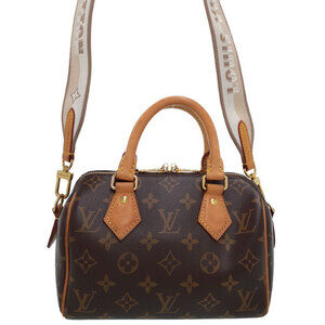 Louis Vuitton 2way Speedy Bandouliere Monogram Leather canvas Brown